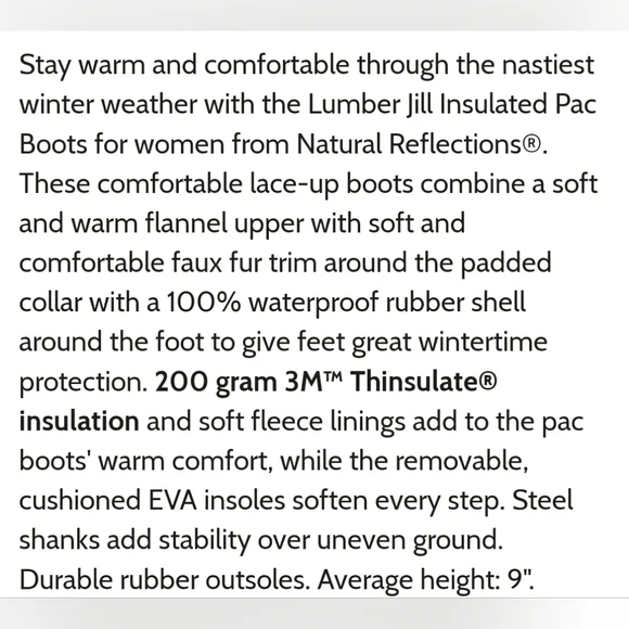 Natural Reflections Waterproof Boots - Picture 9 of 10